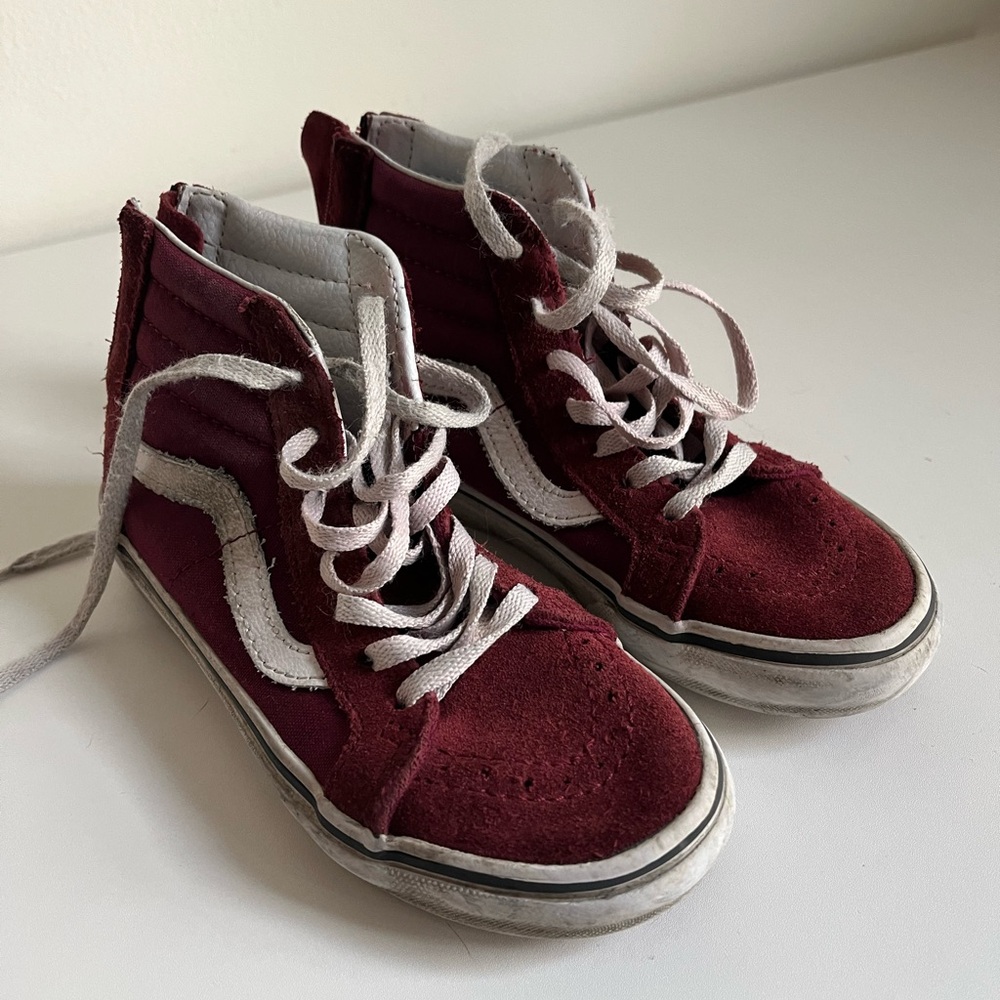 Kids Vans Sk8 Hi zip shoes unisex size 13 little kids